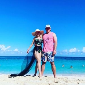 Cupshe High Waist Flamingo Bikini 🏝